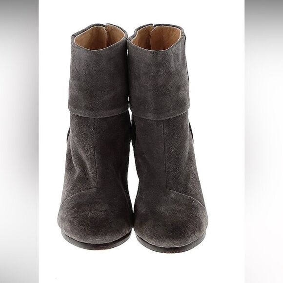 rag & bone Shoes - Rag & Bone Charcoal Gray Distressed Suede LeatherAnkle Booties Sz 39.5 or 9.5